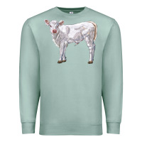 Seafoam charolais calf Premium Sweatshirt - LillyAllenDesigns