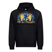 Black for my students down syndrome awareness day Urban Hoodie - Artiststas