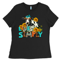 Black live simply Ladies Tee - AdoDesignShop