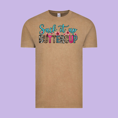 Suck It Up Buttercup Vintage Tee Designed By Zillion Design Studio