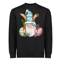 Black Easter Bunny Gnomes with Egg and Carrot Heavyweight Sweatshirt - RanaPortraitStore