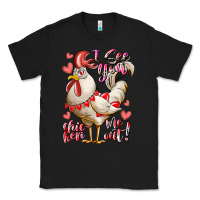 Black i see you chicken me out Classic Tee - RacoonDesign
