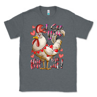 Charcoal Heather i see you chicken me out Classic Tee - RacoonDesign