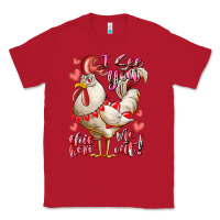 Red i see you chicken me out Classic Tee - RacoonDesign