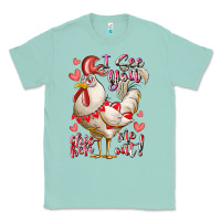 Seafoam i see you chicken me out Classic Tee - RacoonDesign
