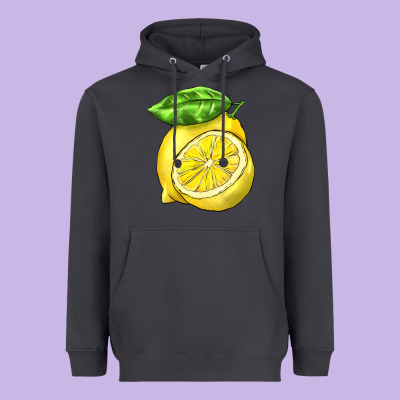 Lemon Heavyweight Hoodie Designed By Barkaloodesign