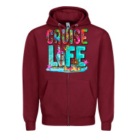 Burgundy cruise  life Zipper Hoodie - AdoDesignShop