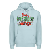 Blue Mist one merry nurse Premium Hoodie - MaliasSmallBusiness