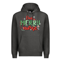 Charcoal Heather one merry nurse Premium Hoodie - MaliasSmallBusiness