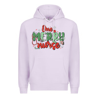 Lilac one merry nurse Premium Hoodie - MaliasSmallBusiness