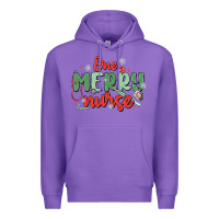Purple one merry nurse Premium Hoodie - MaliasSmallBusiness