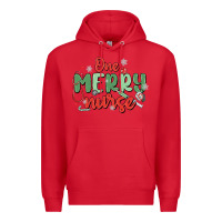 Red one merry nurse Premium Hoodie - MaliasSmallBusiness