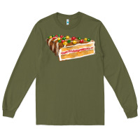 Army Green chocolate christmas cake fa element Long Sleeve Tee - FaDigitalArtStudio