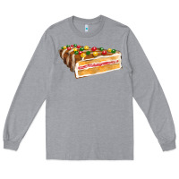 Heather Grey chocolate christmas cake fa element Long Sleeve Tee - FaDigitalArtStudio