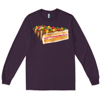 Plum chocolate christmas cake fa element Long Sleeve Tee - FaDigitalArtStudio
