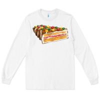 White chocolate christmas cake fa element Long Sleeve Tee - FaDigitalArtStudio