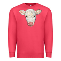 Cardinal charolais calf face Premium Sweatshirt - LillyAllenDesigns