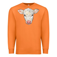 Carrot charolais calf face Premium Sweatshirt - LillyAllenDesigns