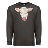 Smoke charolais calf face Premium Sweatshirt - LillyAllenDesigns
