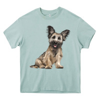 Arona Skye Terrier Dog Illustrations Heavy Core Tee - LillyAllenDesigns