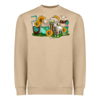 Mushroom Sheep coffee cups Heavyweight Sweatshirt - texasbilliewilder