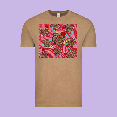 Vintage Tee valentine's day hearts bow and arrow