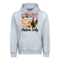 Heather Grey crazy chicken lady Urban Hoodie - Artiststas