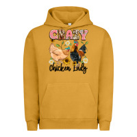 Pigment Peanut Butter crazy chicken lady Urban Hoodie - Artiststas