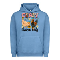 Crazy Chicken Lady Urban Hoodie | Teevron