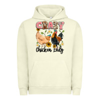 Pigment Pistachio crazy chicken lady Urban Hoodie - Artiststas