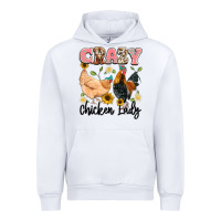 White crazy chicken lady Urban Hoodie - Artiststas