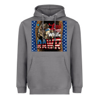 Storm Red White Rawr Dinosaur T-Rex Heavyweight Hoodie - LillyAllenDesigns
