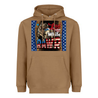 Toasted Coconut Red White Rawr Dinosaur T-Rex Heavyweight Hoodie - LillyAllenDesigns