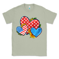 Matcha usa flag hearts with sunflower Classic Tee - HRA Design Shop