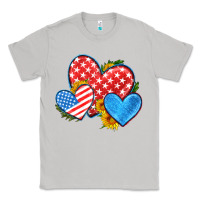 Moon Dust usa flag hearts with sunflower Classic Tee - HRA Design Shop