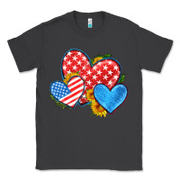 Smoke usa flag hearts with sunflower Classic Tee - HRA Design Shop
