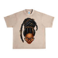 French Oak afro woman faux jumbo locs Urban Heavy Tee - texasbilliewilder