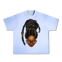 Grape Ice afro woman faux jumbo locs Urban Heavy Tee - texasbilliewilder