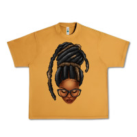 Peanut Butter afro woman faux jumbo locs Urban Heavy Tee - texasbilliewilder
