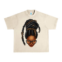 Sandshell afro woman faux jumbo locs Urban Heavy Tee - texasbilliewilder