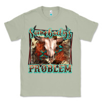 Matcha Somebody's Problem Bull Skull Classic Tee - FaDigitalArtStudio