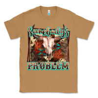 Toasted Coconut Somebody's Problem Bull Skull Classic Tee - FaDigitalArtStudio