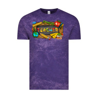 Cloud Purple teacher Vintage Tee - texasbilliewilder