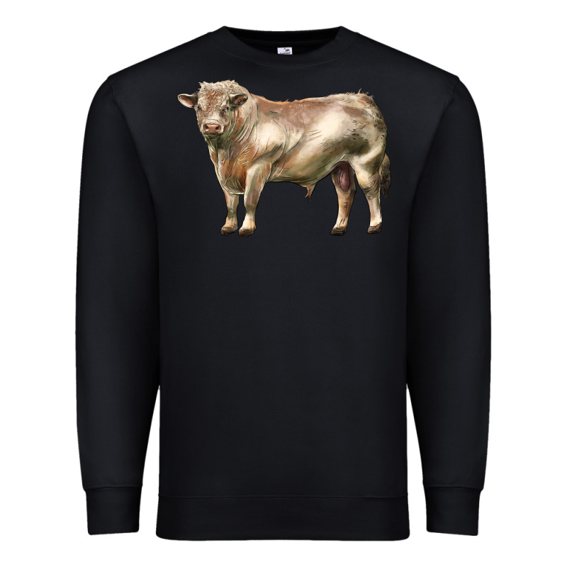 Charolais Bull Premium Sweatshirt by LillyAllenDesigns | Teevron