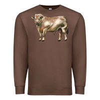 Chestnut charolais bull Premium Sweatshirt - LillyAllenDesigns