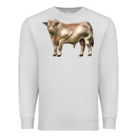 Dove Grey charolais bull Premium Sweatshirt - LillyAllenDesigns