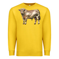 Lemon charolais bull Premium Sweatshirt - LillyAllenDesigns