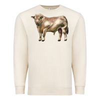Sandshell charolais bull Premium Sweatshirt - LillyAllenDesigns