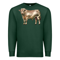 Sports Green charolais bull Premium Sweatshirt - LillyAllenDesigns