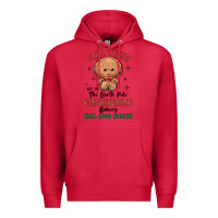 Cardinal mrs claus the north pole gingerbread bakery real g Premium Hoodie - MaliasSmallBusiness